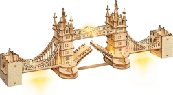 Puzzle 3D din lemn Tower Bridge cu iluminare LED