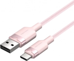 Vention cablu USB-A la USB-C 1 m 3 A roz