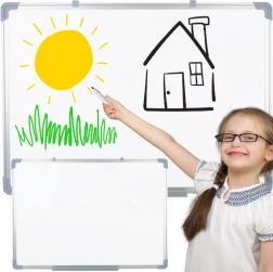 Tablă magnetică whiteboard pentru perete 45 × 60 cm, albă