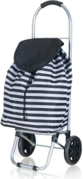 Cărucior de cumpărături pe roți 87 × 35 × 28 cm, în dungi