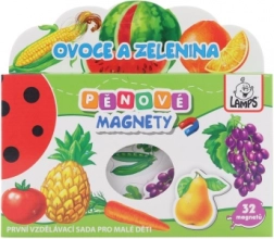 Magnete din spumă Fructe și legume – set pentru copii
