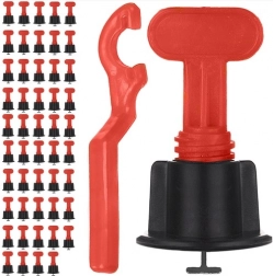 Sistem pentru nivelarea plăcilor 50 buc cu cheie