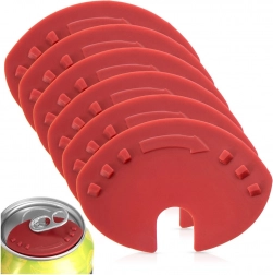 Deschizător și capac igienic pentru doze 2‑în‑1, set 6 buc.