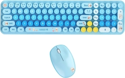 Set tastatură și mouse wireless MOFII Baby Bear (albastru)