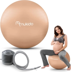 Minge pentru sarcină și fitness 65 cm bej NUKIDO