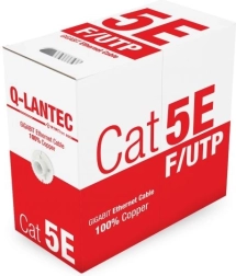Cablu de rețea ecranat F/UTP Cat 5e, PVC, cupru 100%, 305 m