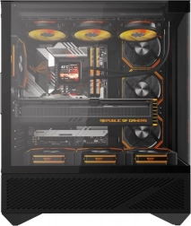 Carcasă PC Darkflash DY460 neagră cu 4 ventilatoare ARGB