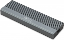 Carcasă din aluminiu pentru SSD M.2 SATA cu USB‑C 3.1 Gen 2, fără unelte