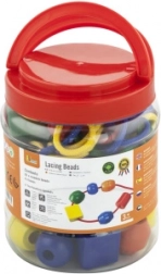 Mărgele din lemn de înșirat pentru mână – extra mari