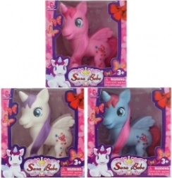 Figurină din cauciuc unicorn cu aripi