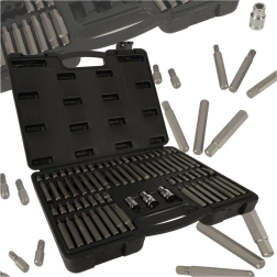 Set de biți pentru bormașină și clichet 75 piese în geantă KAFUWELL