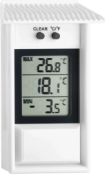 Termometru digital pentru utilizare interioară și exterioară cu funcție min/max