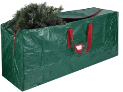 Geantă verde pentru depozitarea bradului de Crăciun 122 × 38 × 50 cm