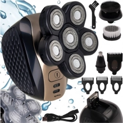 aparat de ras și trimmer rotativ wireless pentru bărbați SOULIMA 6‑în‑1