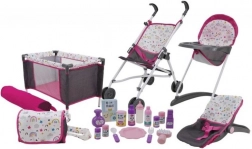 Set mare de accesorii pentru păpuși, 21 de piese