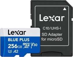 Card de memorie Lexar Blue Plus microSDXC 256 GB