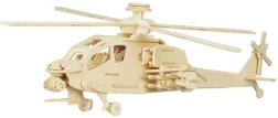 Woodcraft puzzle 3D din lemn – elicopter Apache
