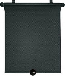 Rulotă parasolar auto neagră 33 × 56 cm