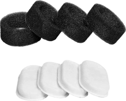 Rojeco Filtre din oțel inoxidabil pentru fântână pisici 4 buc