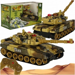 Tanc RC cu telecomandă 2,4 GHz – camuflaj deșertic
