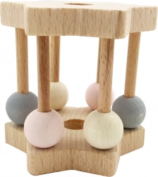 Jucărie zornăitoare stea roz