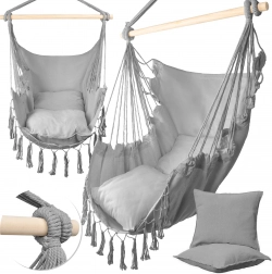 Scaun brazilian suspendat MalTec gri deschis