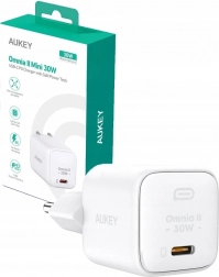 încărcător AUKEY OMNIA II Mini USB‑C 30 W PD, alb