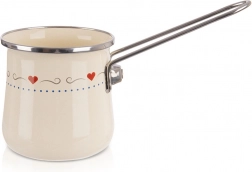 Ibric smălțuit crem TONCA 600 ml