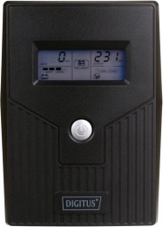 DIGITUS UPS line-interactive cu LCD, 600 VA (360 W), AVR, 2x Schuko