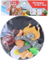 Set de mâncare cu tavă din plastic pentru copii