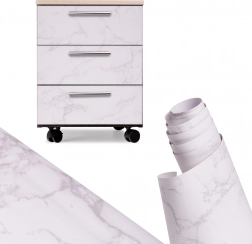 Folie decorativă autocolantă marmură magnolia 1,22 × 50 m