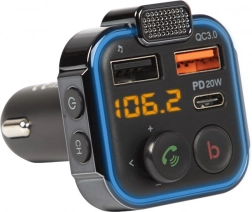 FM Transmitter Bluetooth 5.1 cu încărcare rapidă QC 3.0