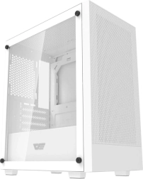 Carcasă PC Darkflash M305 micro‑ATX fără ventilatoare – albă