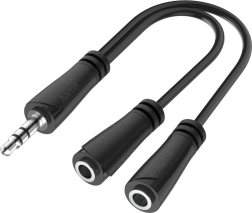 Splitter audio stereo jack 3,5 mm (1× mufă pe 2× priză)