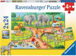 Puzzle Ziua la Zoo 2x24