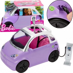 Mașină Cabrio pentru Barbie cu stație electrică