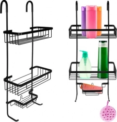 Raft de duș negru suspendat