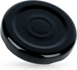 Capac metalic pentru sticlă 48 mm, negru