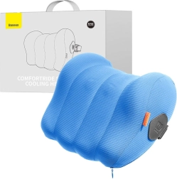 Perna ergonomică răcoritoare pentru tetiera auto Baseus ComfortRide albastră