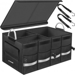 Organizator textil pentru portbagajul mașinii XTROBB, cu capac, 50 l