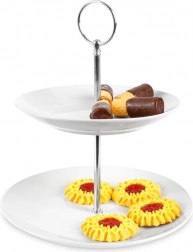 Etajeră din porțelan cu două niveluri 21 cm