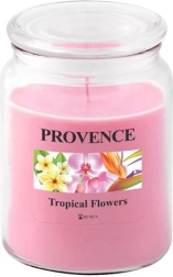 Lumânare parfumată în pahar PROVENCE flori tropicale 95 de ore