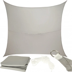 Prelată de umbrire pentru grădină LUARO gri 4x3 m