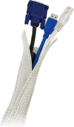 Organizator elastic pentru cabluri, gri