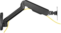 Suport de perete pentru monitor cu braț cu arc gazos, 17–32", VESA, sarcină maximă 9 kg