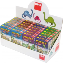 Puzzle cu dinozauri și figurină – 60 de piese