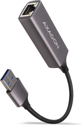 AXAGON adaptor USB-A 3.2 la Gigabit Ethernet în carcasă metalică, gri titan