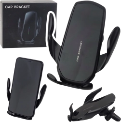 Suport auto gravitațional pentru grilajul de ventilație, negru