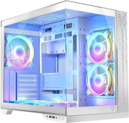 Carcasă PC Volcano Panorama Apex ARGB 5F Midi – albă