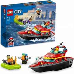 LEGO® City 60373 Barca de salvare a pompierilor și șalupă